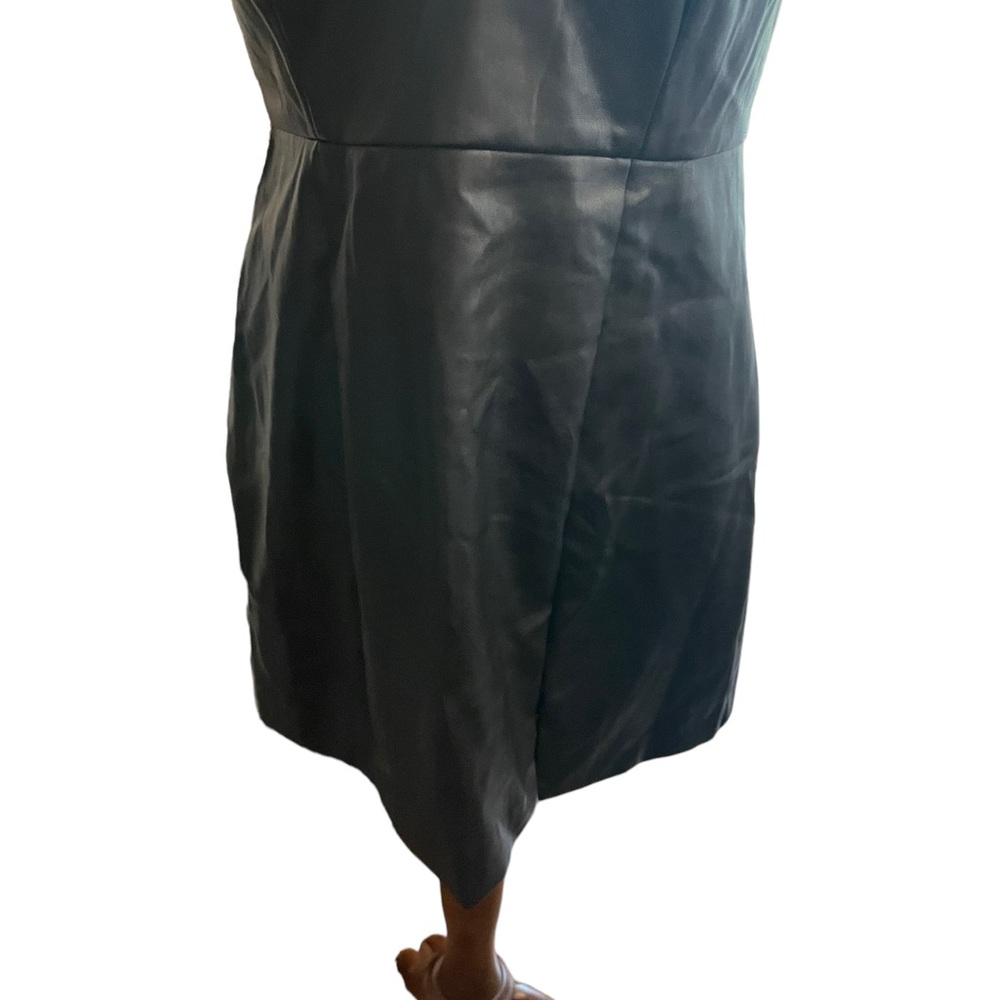 ANTHROPOLOGIE Hutch Strapless Faux Leather Mini Dress New With Tags - Picture 5 of 16